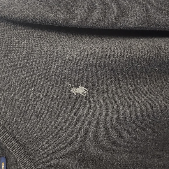 Ralph Lauren Polo Pima Cotton V-Neck Jumper Knit Mens Size XL - Picture 2 of 6